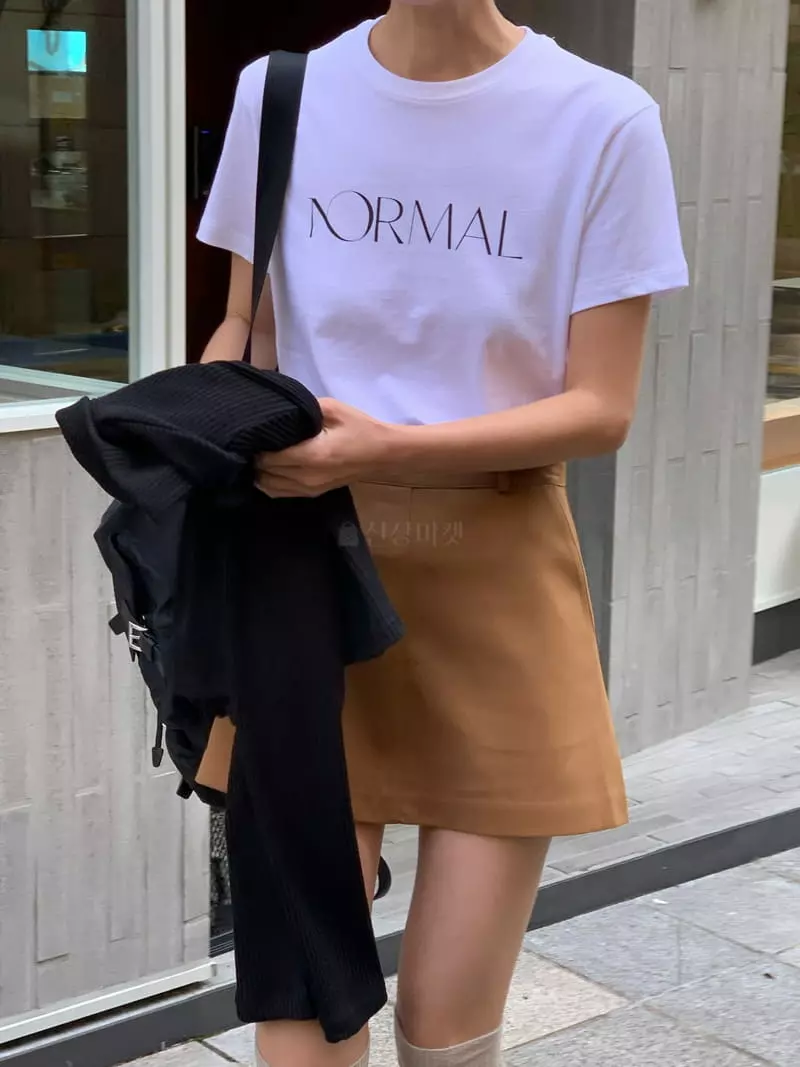 Normal - Korean Women Fashion - #pursuepretty - Nomal Tee - 4