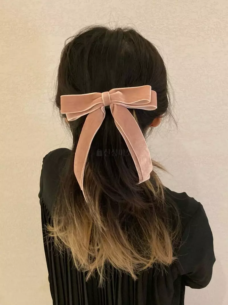 Nouveau - Korean Women Fashion - #momslook - Velvet  Hairpin - 5