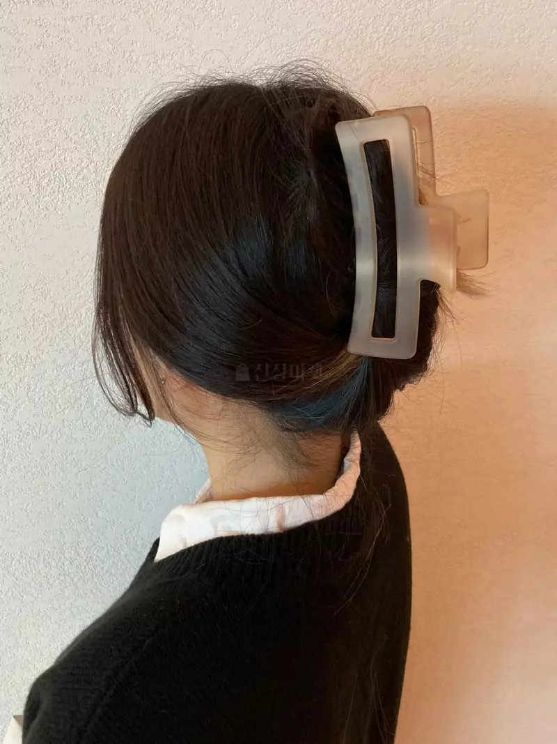 Nouveau - Korean Women Fashion - #momslook - Mood Two Tone Big Hairpin - 3