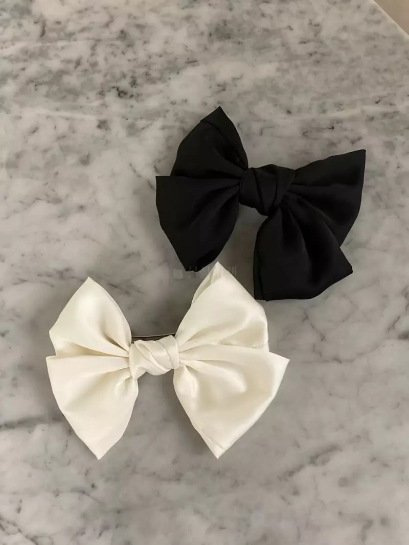 Nouveau - Korean Women Fashion - #momslook - Lovely Satin Ribbon Hairpin