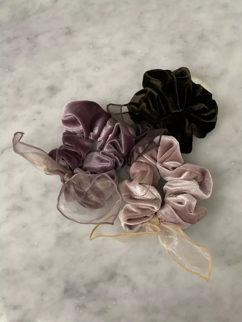 Nouveau - Korean Women Fashion - #romanticstyle - Organdi Ribbon Velvet Hairband - 3