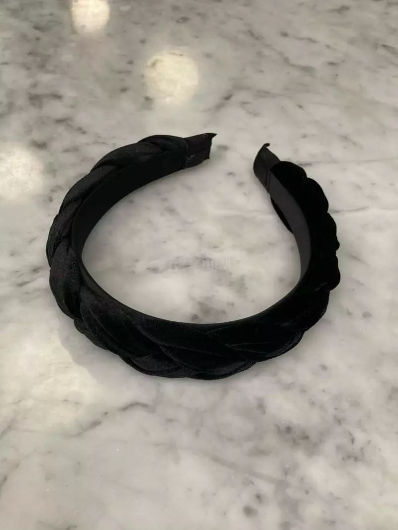 Nouveau - Korean Women Fashion - #womensfashion - Brade Velvet Hairband - 2