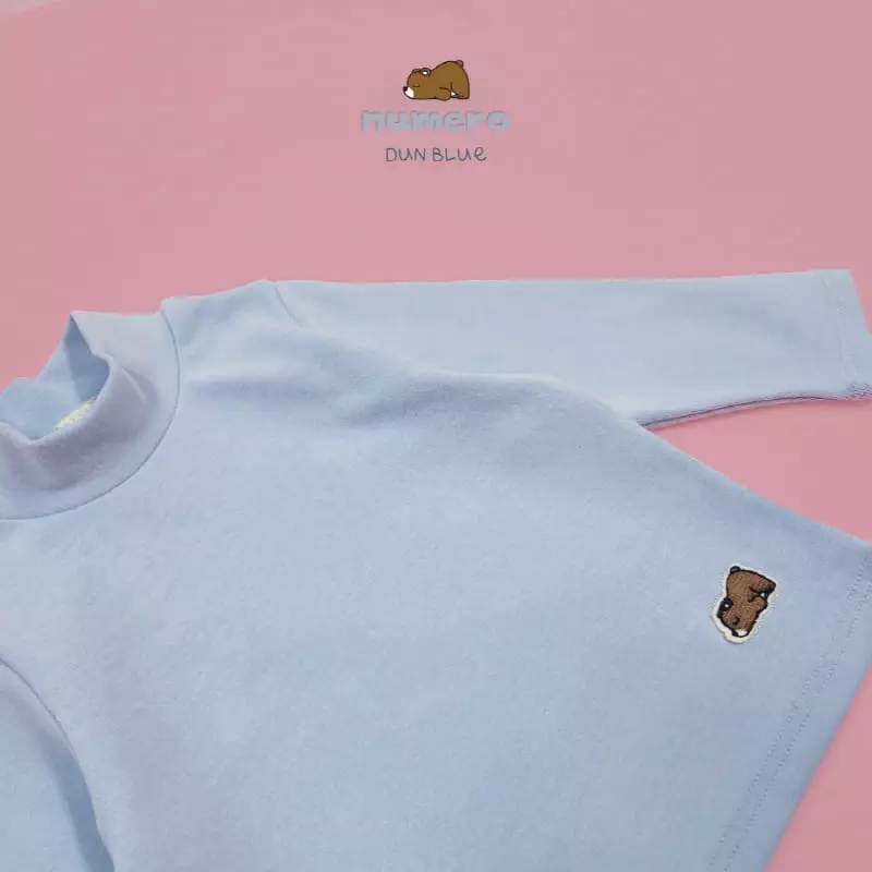 Numero - Korean Children Fashion - #fashionkids - Bear Turtleneck Tee - 5