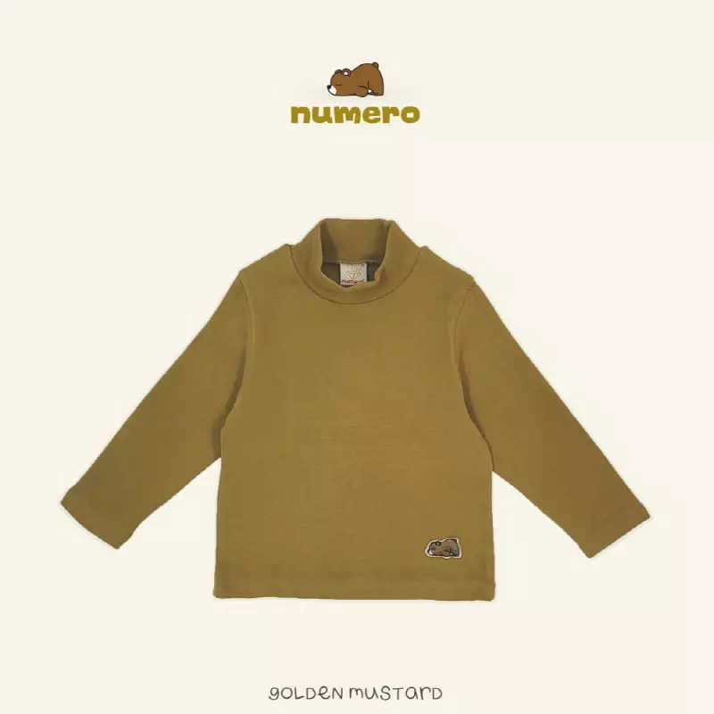 Numero - Korean Children Fashion - #kidsstore - Bear Turtleneck Tee - 7