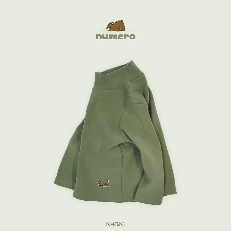 Numero - Korean Children Fashion - #kidzfashiontrend - Bear Turtleneck Tee - 8