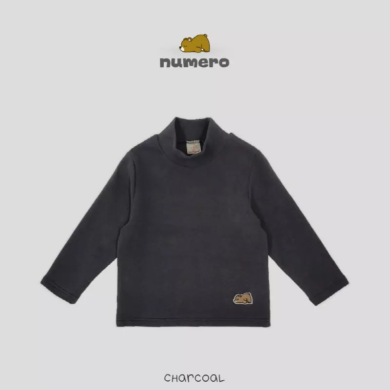 Numero - Korean Children Fashion - #littlefashionista - Bear Turtleneck Tee - 10