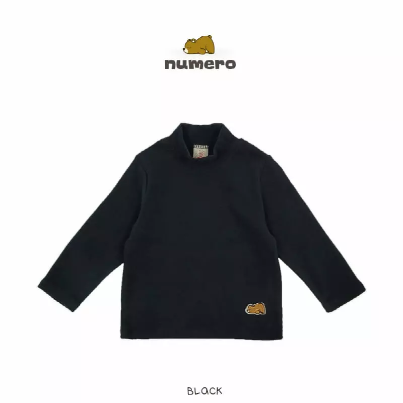 Numero - Korean Children Fashion - #magicofchildhood - Bear Turtleneck Tee - 11