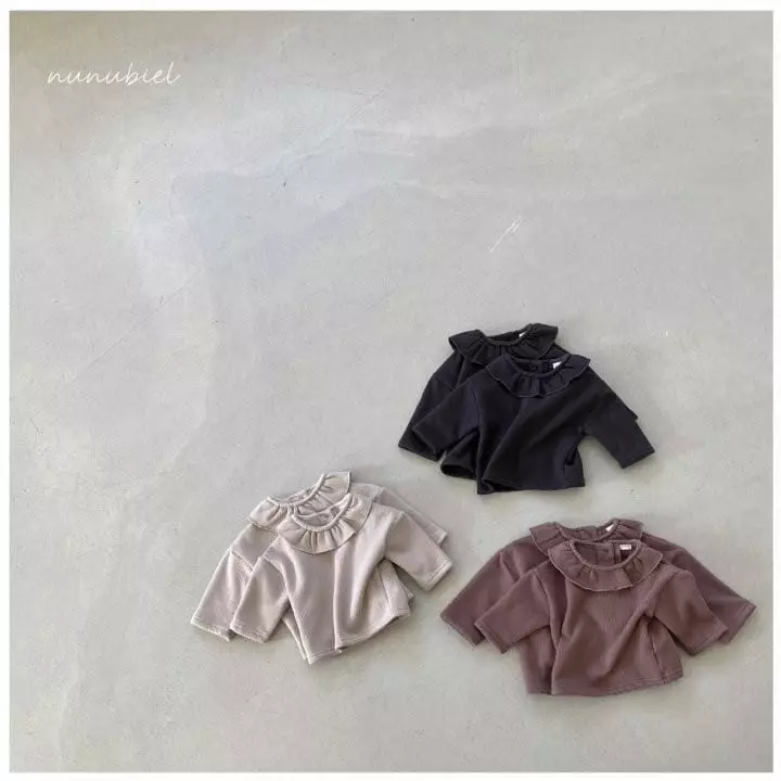 Nunubiel - Korean Baby Fashion - #babyboutique - Kid Bebe Mink Frill Tee - 3