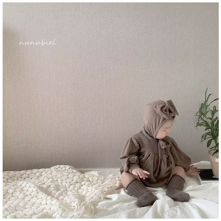 Nunubiel - Korean Baby Fashion - #babyboutique - Bebe Amy Romper Bonnet Set - 9