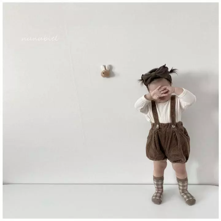 Nunubiel - Korean Baby Fashion - #babyboutique - Bebe Wrinkle Rib Romper - 6