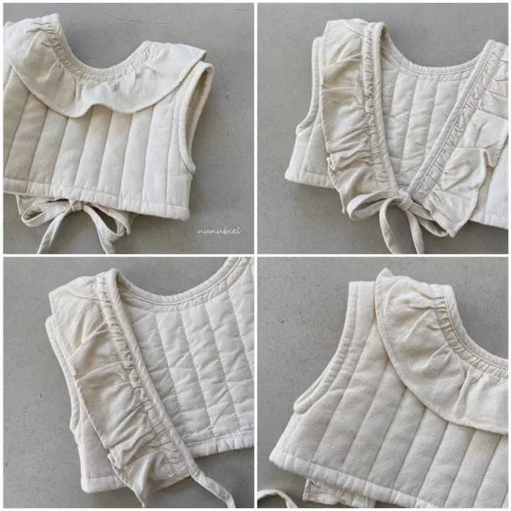 Nunubiel - Korean Baby Fashion - #babyboutique - Bebe Quilting Frill Vest - 2