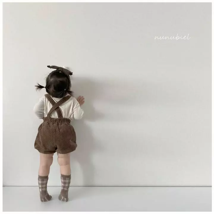 Nunubiel - Korean Baby Fashion - #babyboutiqueclothing - Bebe Wrinkle Rib Romper - 7