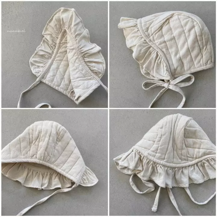 Nunubiel - Korean Baby Fashion - #babyboutiqueclothing - Bebe Quilting Frill Bonnet - 4