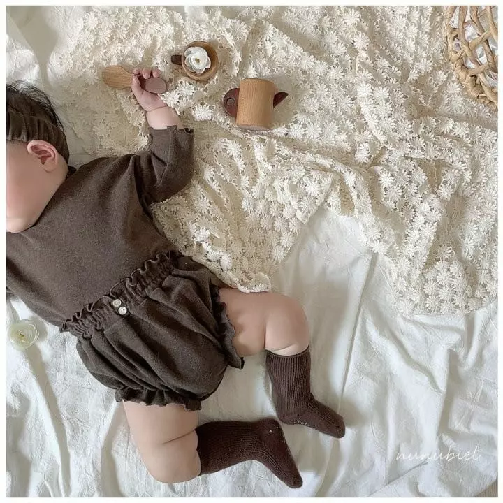 Nunubiel - Korean Baby Fashion - #babyfashion - Bebe Shirring Bloomer Set - 9