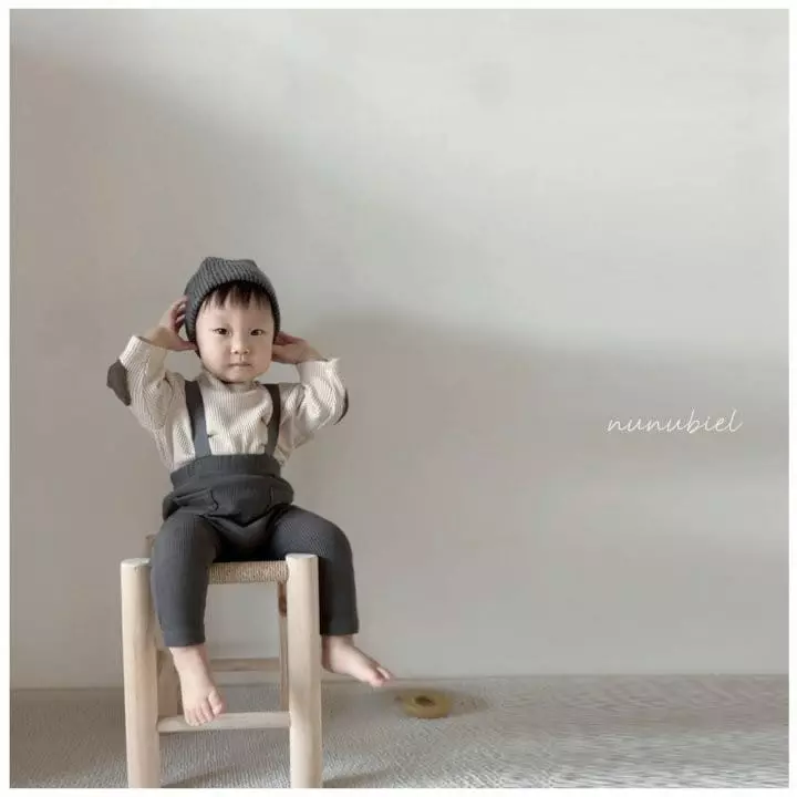 Nunubiel - Korean Baby Fashion - #babyfashion - Bebe Waffle Turtleneck Tee - 12