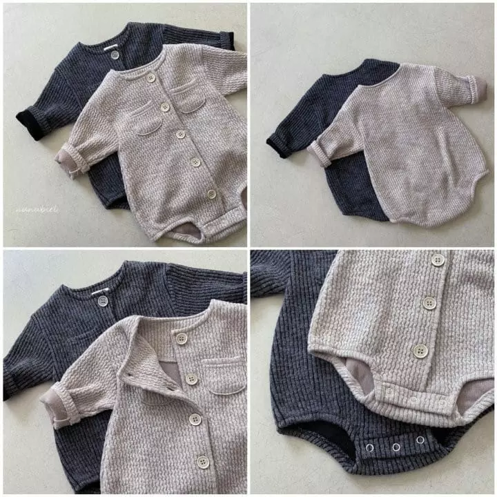 Nunubiel - Korean Baby Fashion - #babyfever - Bebe Ping Pong Bodysuit - 2