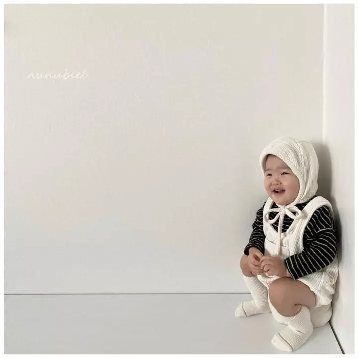 Nunubiel - Korean Baby Fashion - #babygirlfashion - Bebe Cookie Romper Bonnet Set - 12