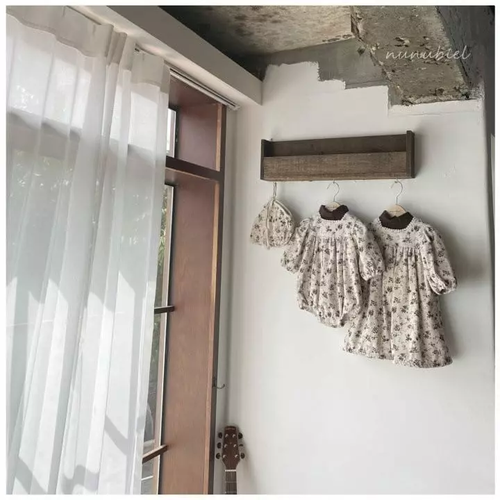 Nunubiel - Korean Baby Fashion - #babygirlfashion - Bebe Risian Romper Bonnet Set - 5