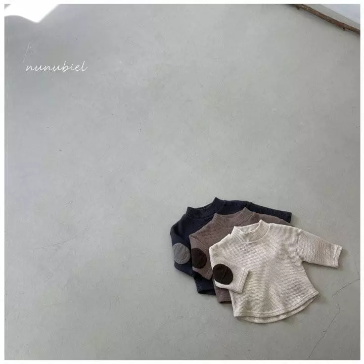 Nunubiel - Korean Baby Fashion - #babyoninstagram - Bebe Waffle Turtleneck Tee