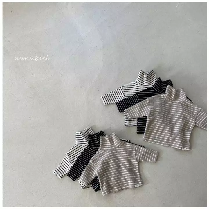 Nunubiel - Korean Baby Fashion - #babyoutfit - Beeb Snow Turtleneck Tee - 3