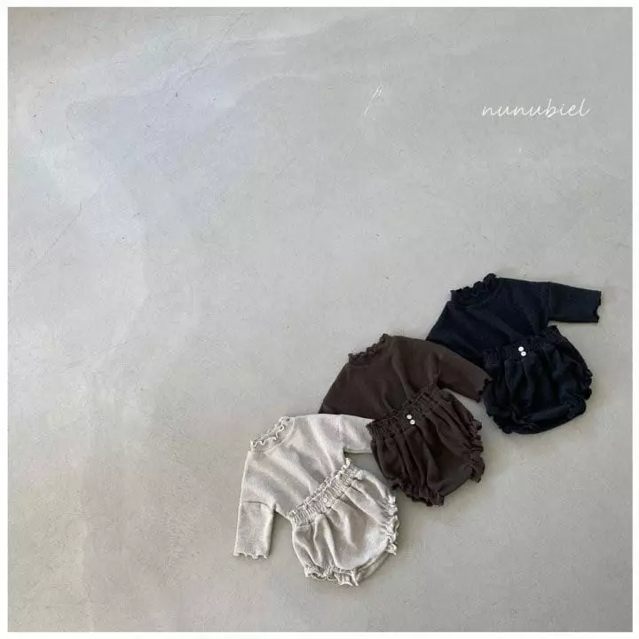 Nunubiel - Korean Baby Fashion - #babyoutfit - Bebe Shirring Bloomer Set