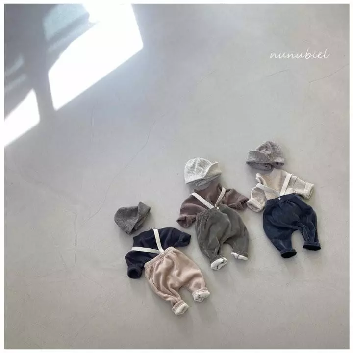 Nunubiel - Korean Baby Fashion - #babyoutfit - Bebe Waffle Turtleneck Tee - 4