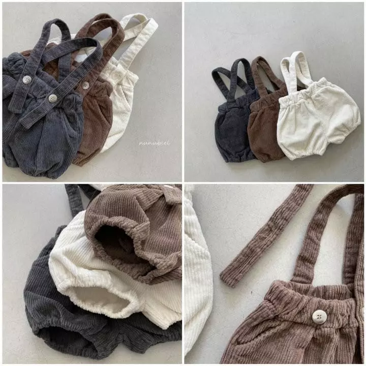 Nunubiel - Korean Baby Fashion - #babywear - Bebe Wrinkle Rib Romper - 2