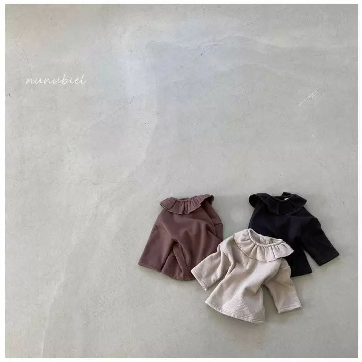 Nunubiel - Korean Baby Fashion - #onlinebabyshop - Kid Bebe Mink Frill Tee