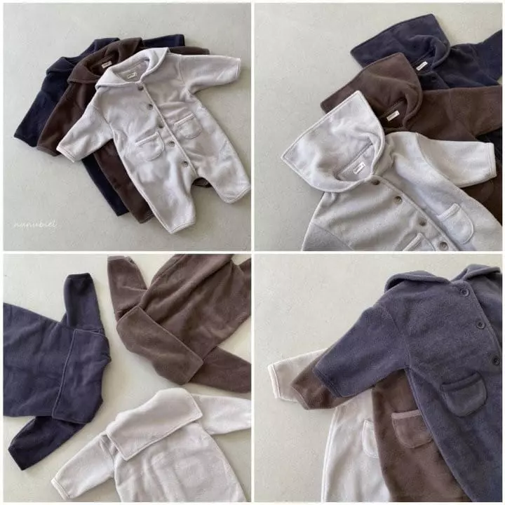Nunubiel - Korean Baby Fashion - #onlinebabyshop - Beeb Sailor Fleece Bodysuit - 2