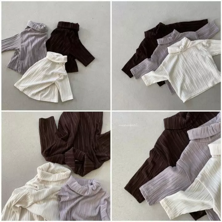 Nunubiel - Korean Children Fashion - #childrensboutique - Kid Turtleneck Tee - 2