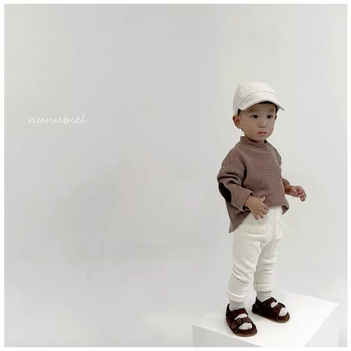 Nunubiel - Korean Children Fashion - #discoveringself - Kid Waffle Turtleneck Tee - 12