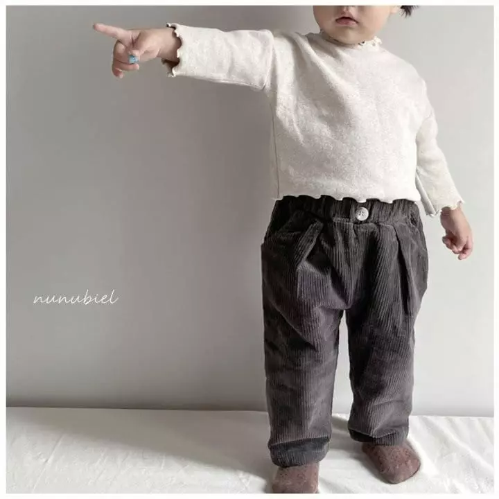 Nunubiel - Korean Children Fashion - #kidsshorts - Kid Shirring Turtleneck Tee - 10