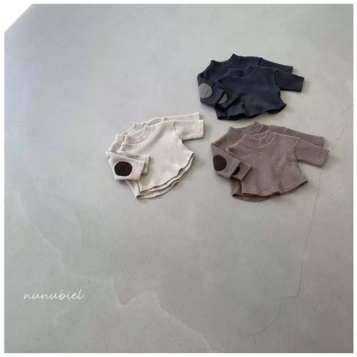 Nunubiel - Korean Children Fashion - #magicofchildhood - Kid Waffle Turtleneck Tee - 3