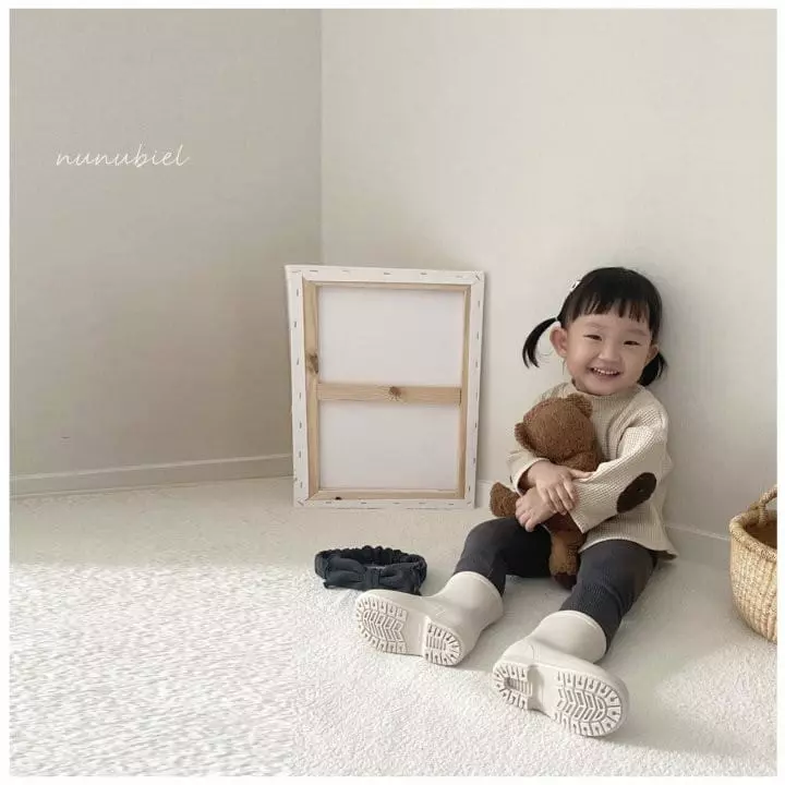 Nunubiel - Korean Children Fashion - #stylishchildhood - Kid Waffle Turtleneck Tee - 8