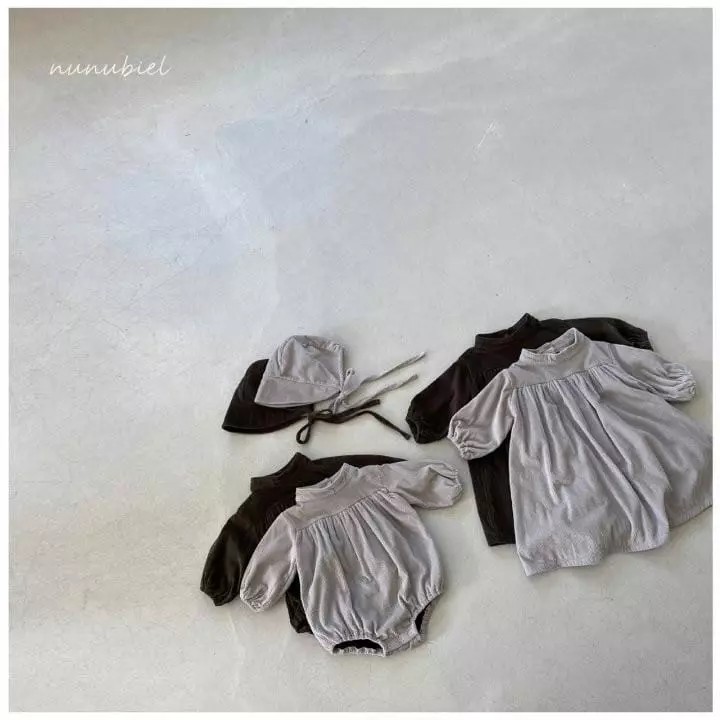 Nunubiel - Korean Children Fashion - #todddlerfashion - Kid Gray One-piece - 3