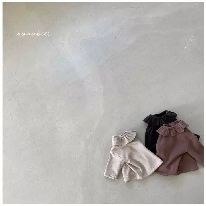 Nunubiel - Korean Children Fashion - #toddlerclothing - Kid Mink Frill Tee