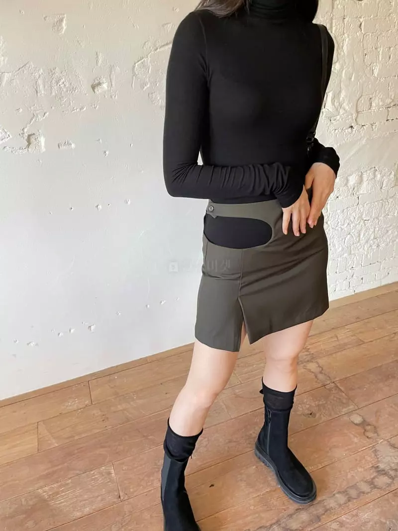 Nyunyu Wear - Korean Women Fashion - #momslook - Curve Skirt - 8