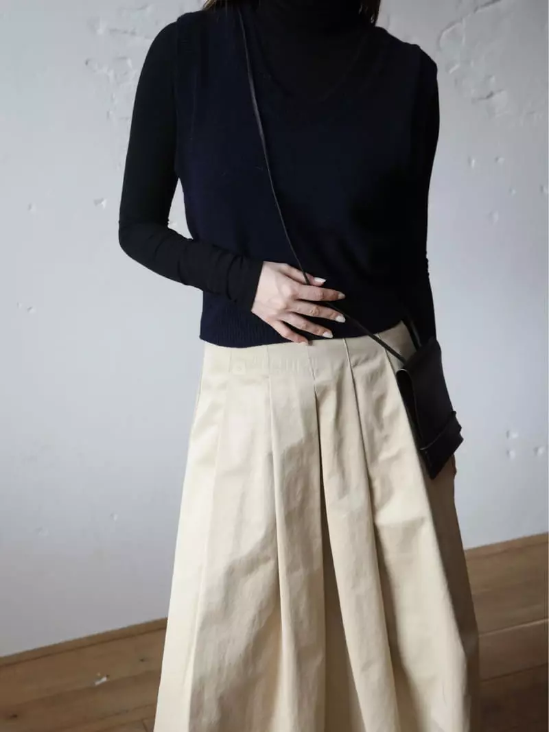 Nyunyu Wear - Korean Women Fashion - #momslook - Marron Skirt - 2