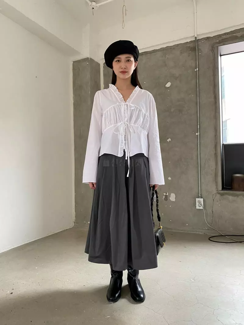 Nyunyu Wear - Korean Women Fashion - #womensfashion - Marron Skirt - 4
