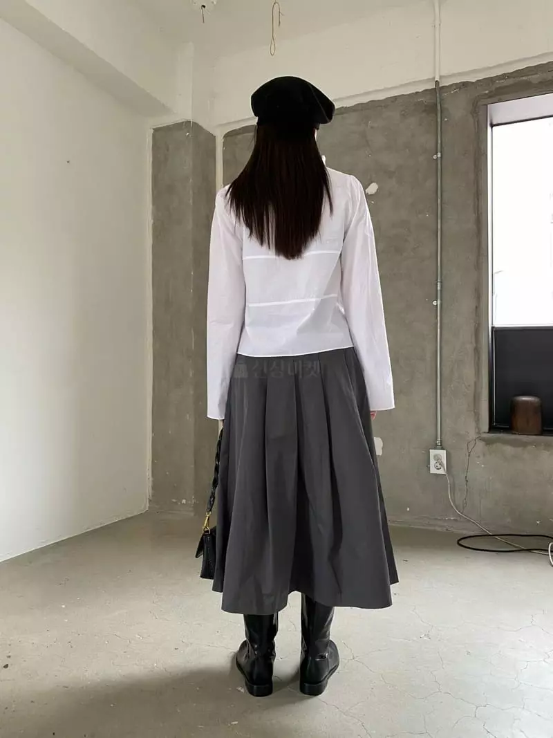 Nyunyu Wear - Korean Women Fashion - #momslook - Marron Skirt - 6