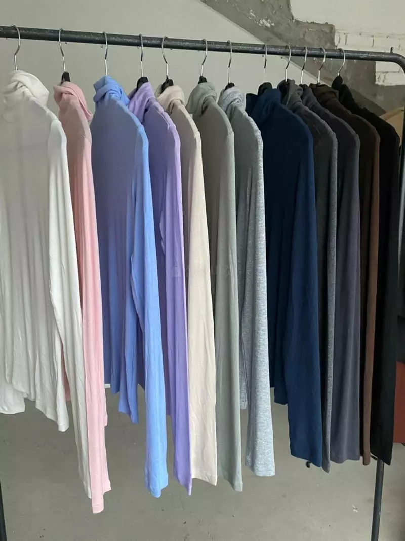 Nyunyu Wear - Korean Women Fashion - #momslook - Rib Long Sleeves Tee - 8
