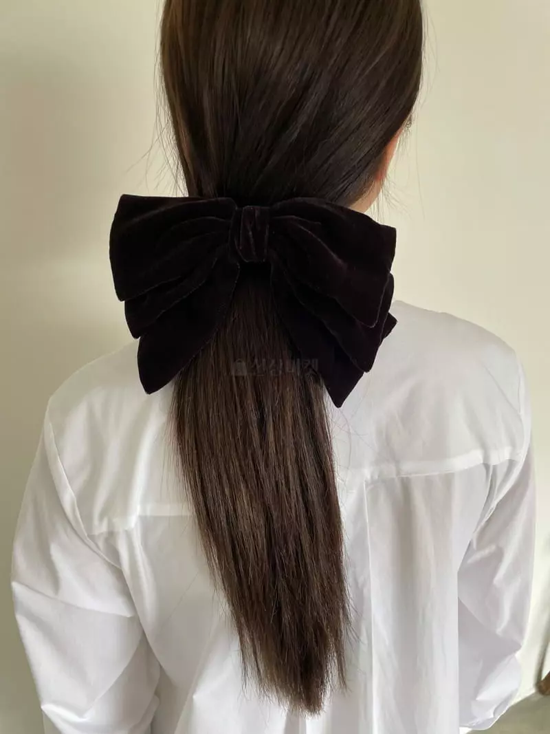 Nyunyu Wear - Korean Women Fashion - #momslook - Blaing Velvet Hairpin - 3
