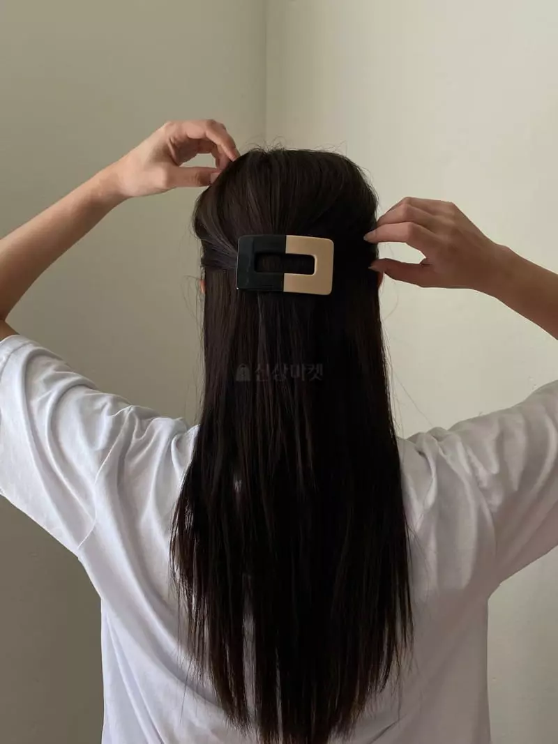 Nyunyu Wear - Korean Women Fashion - #momslook - Li Square Hairpin - 2