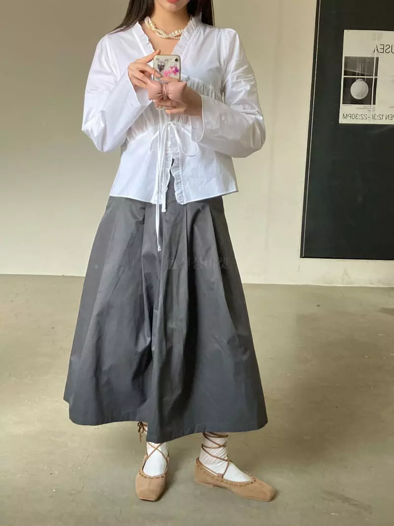 Nyunyu Wear - Korean Women Fashion - #momslook - Leja Ribbon Grip Tok - 8