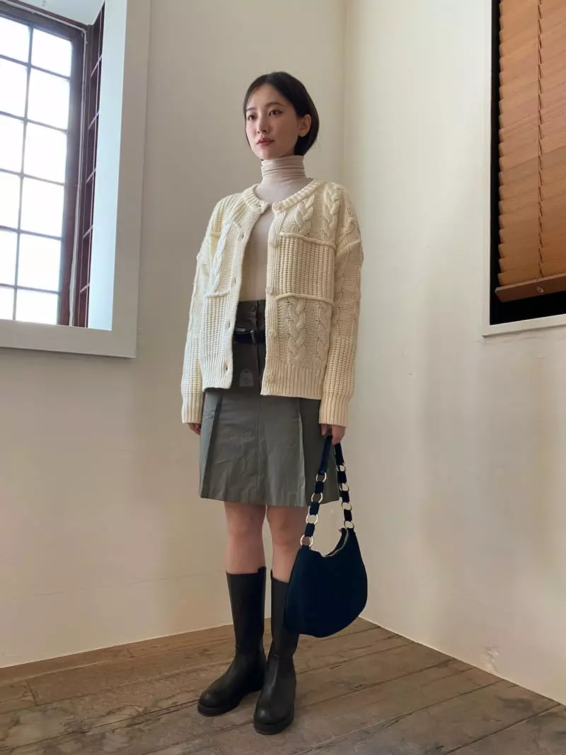 Nyunyu Wear - Korean Women Fashion - #restrostyle - Two Way Cardigan - 2