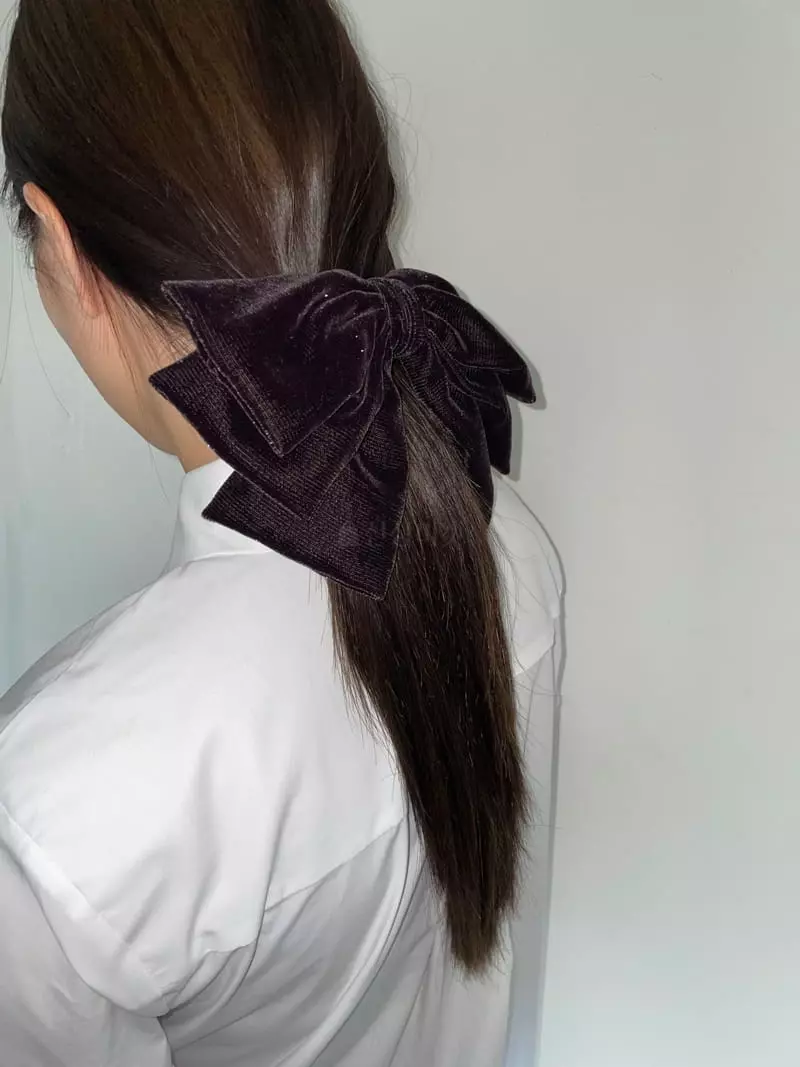 Nyunyu Wear - Korean Women Fashion - #shopsmall - Blaing Velvet Hairpin - 11