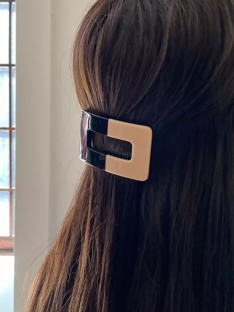 Nyunyu Wear - Korean Women Fashion - #shopsmall - Li Square Hairpin - 9