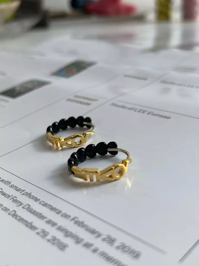 Nyunyu Wear - Korean Women Fashion - #thelittlethings - Coating Love Earring - 2