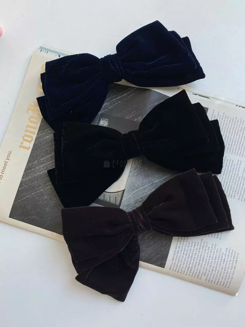 Nyunyu Wear - Korean Women Fashion - #vintageinspired - Blaing Velvet Hairpin - 6