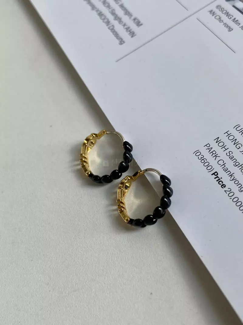 Nyunyu Wear - Korean Women Fashion - #momslook - Coating Love Earring - 4